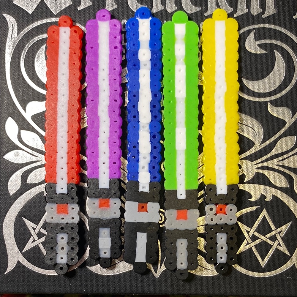1 Mystery Color Perler Bead Star Wars Lightsaber Magnet Disney